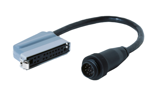 Adapter cable flash head with long-plug to a round plug pack